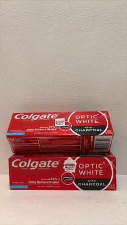 Colgate Optic White with Charcoal Toothpaste Combo Set (Cool Mint Paste)
