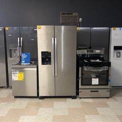 New 3 Piece Appliance Bundle Deal‼️ Dishwasher Refrigerator Stove‼️‼️