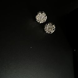 Cluster Moissanite Earrings