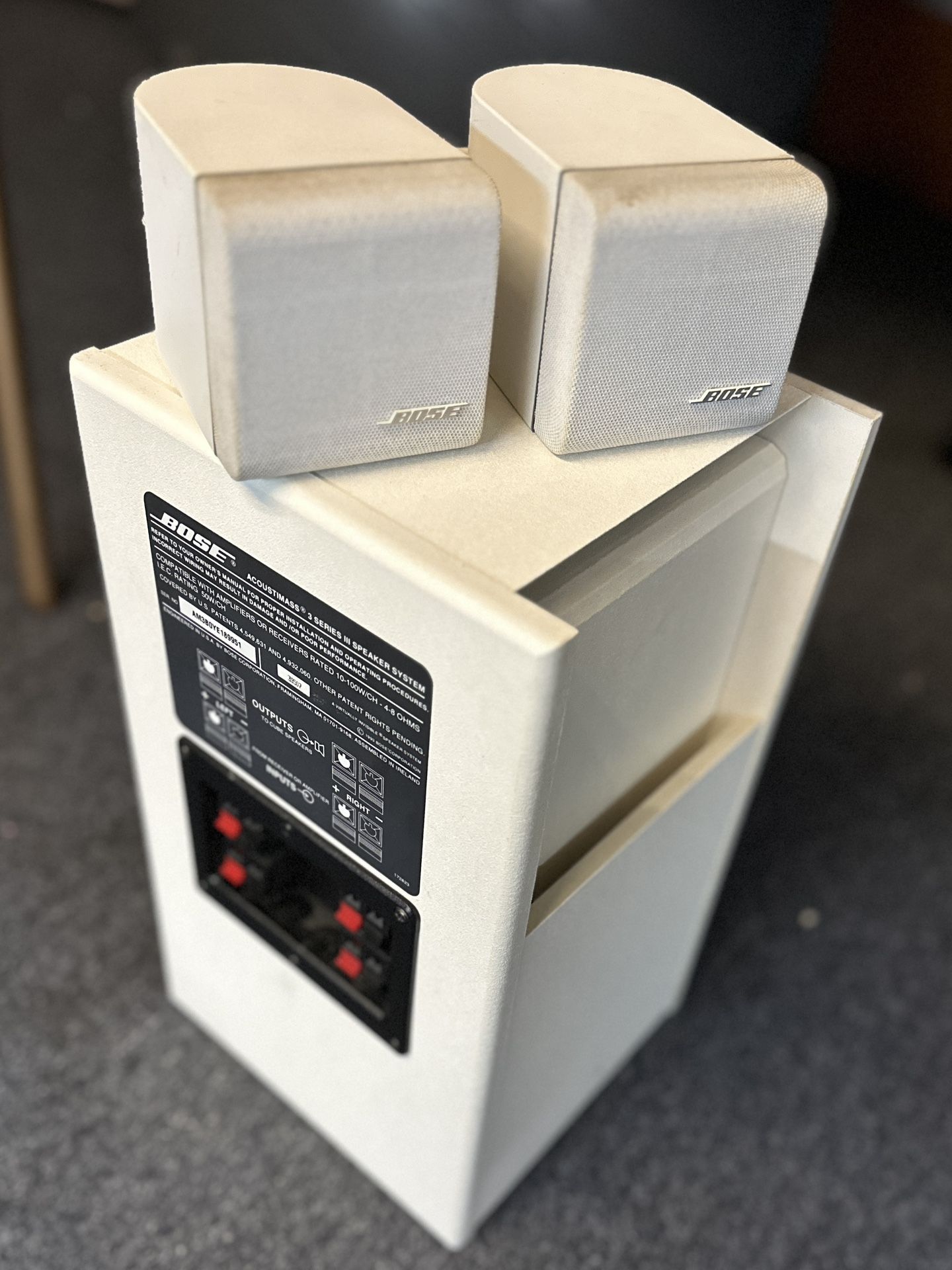 BOSE Acoustimass Sub And 2 Speakers Must Go ASAP