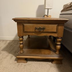 Brown Wood Nightstand