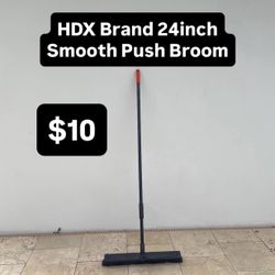 HDX Brand 24inch Smooth Push Broom (1 Available)