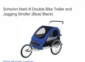 Double Bike Trailer And Jogging Stroller
