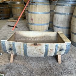 Wine Barrel Planter