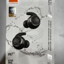 JBL Reflect Mini NC: True Wireless Noise Cancelling Sport Headphones - Black  New in unopened box