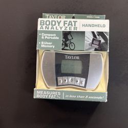 Taylor Handheld Portable Body Fat Analyzer 8 User Memory