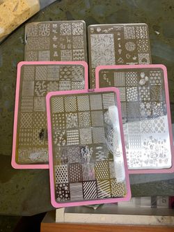 Nail stamping plates 5