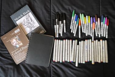 Sketchbooks And Markers
