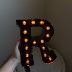 “R” Letter LED Light.
