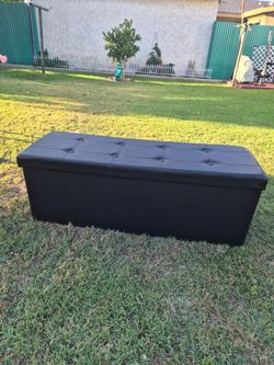 Folding Storage Ottoman Bench
