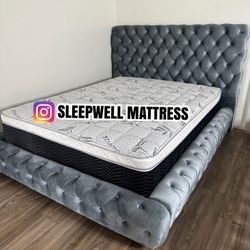 New Queen Bed Frame With Mattress 