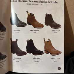 Botín Horma Texans Suela De Hule 