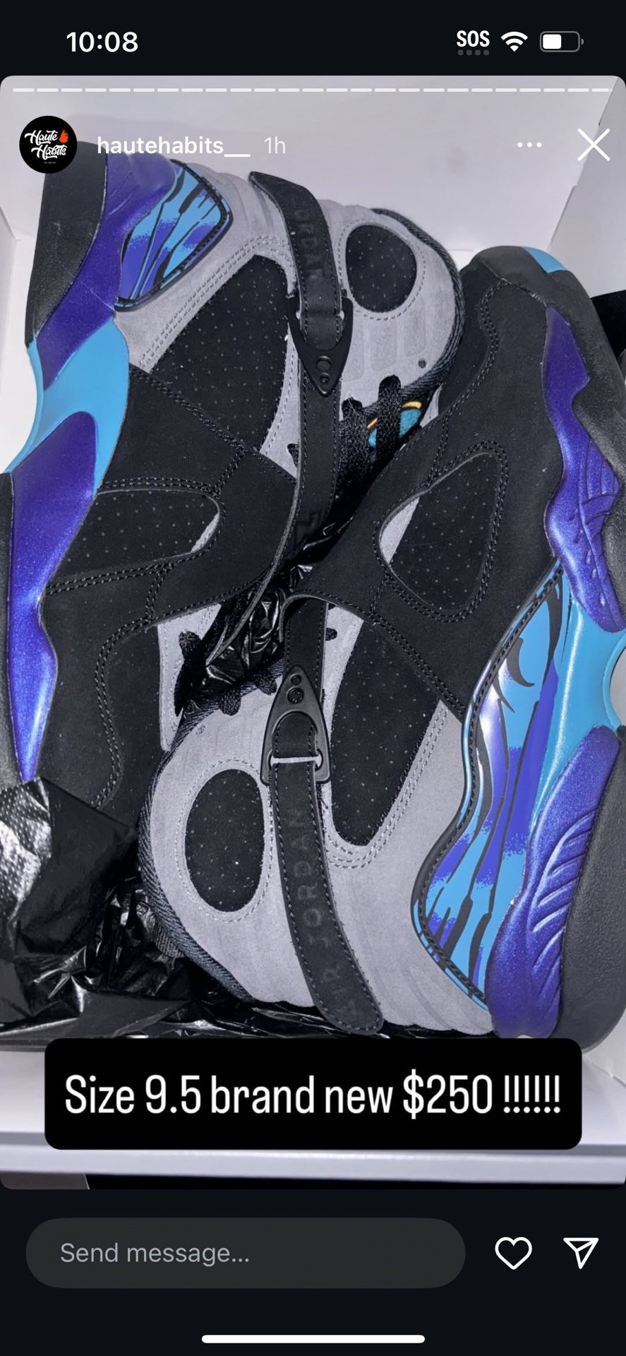 Jordan 8s Awkward/ Lil Yachty Air Force 1s