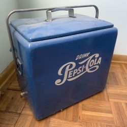 Vintage Pepsi-cola Metal Cooler