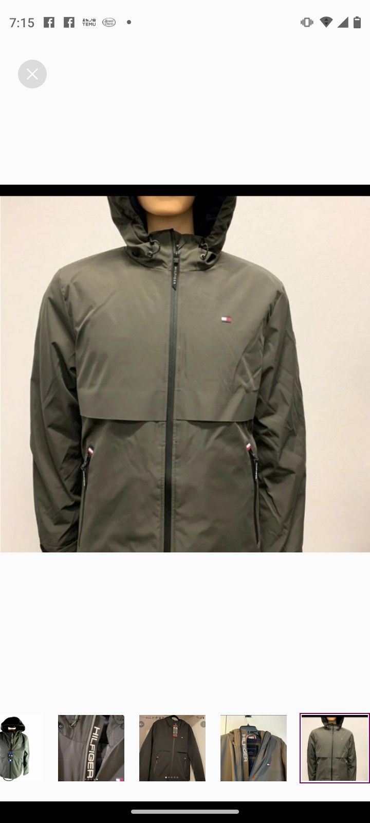 Tommy Hilfiger Men's Performance Hooded Jacket Large Size Available 