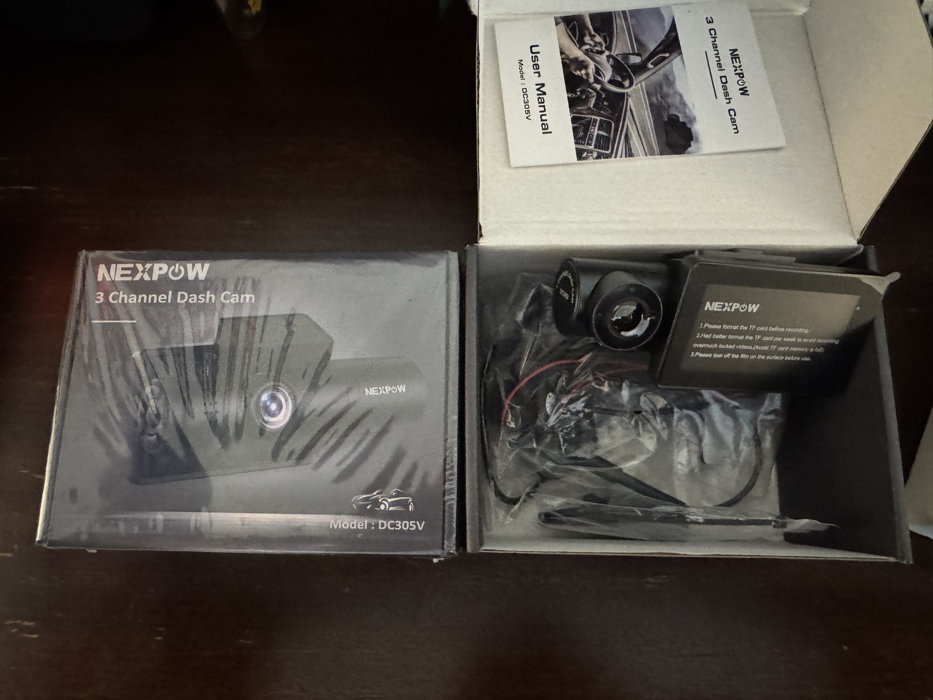 NEXPOW 3 Channel 4K Dash Cam