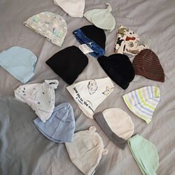 Newborn Baby Boy Hats Swaddle And Towel 