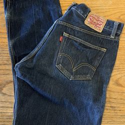 Men Levi’s 501 Straight Leg 36w x 30L Butterfly Denim Jeans, Great Condition