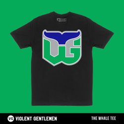 Men’s Violent Gentlemen  VG The Whale Shirt L Hartford Whalers 