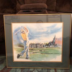 Print Golf Framed 