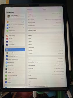 ipad pro 12.9 inch 4th generation 256GB