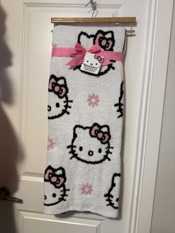 Hello Kitty White Super Soft Throw Blanket 50 x 70 inches NWT