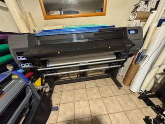 HP latex 54”110 needs work 63 Laminator works 63Titan, 54” HP cutter read description Together only