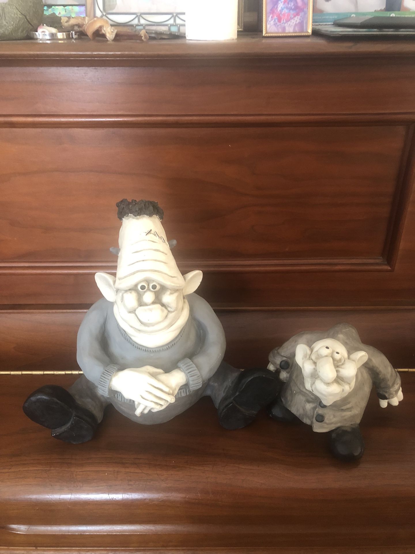 Halloween 24/7/365: Pair of Very Rare Vintage 80s Paolo Chiari Frankenstein & Igor Resin Figurines: