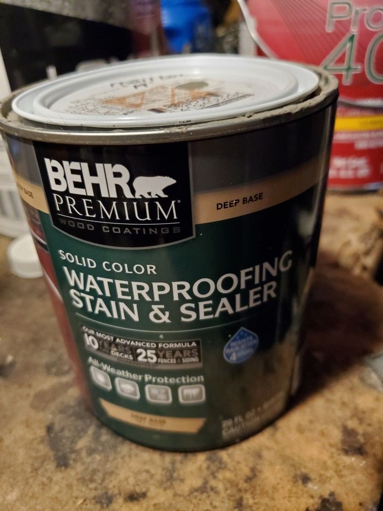 behr Premium Waterproofing Stain And Sealer Deep Bass