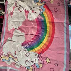 Free Banner Unicorn Party Decoration 