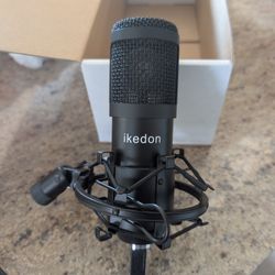 ikedon Condenser USB Microphone for Streaming/Podcast 