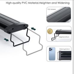 AQQA Aquarium Light,Full Spectrum LED Fish Tank Lights,12"-54" Adjustable Multi-Color White Blue Red Green LEDs with Extendable Brackets,14W-31W for F