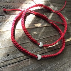 Adjustable Red Bracelets 