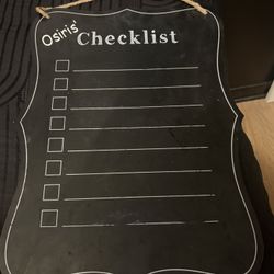 Chalkboard Checklist 