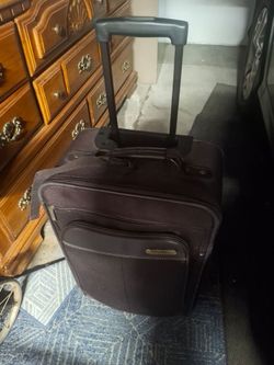 Brown suitcase