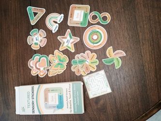 Sensory touch stickers for anxiety