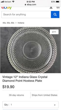 Glass hostess plate