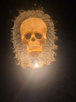 3D skull lamp