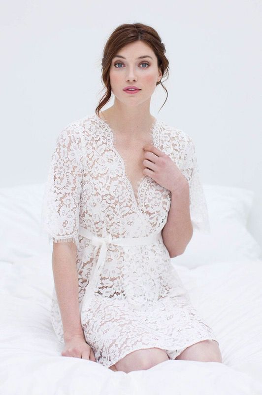 Bridal Lace Robe from Girl with a Serious Dream