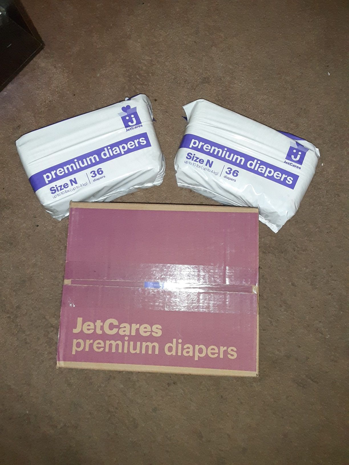 Newborn size diapers-180ct