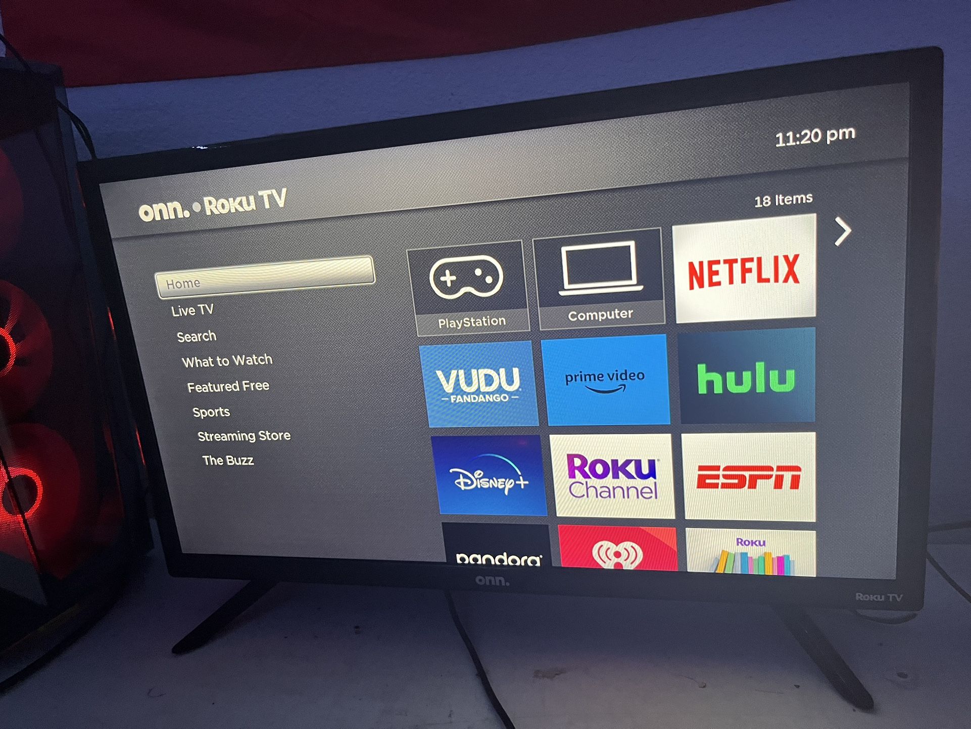 Onn. Roku Tv 21.5x13 Inches