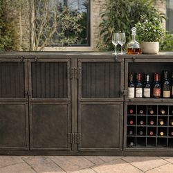 Industrial Metal Storage Cabinet / Sideboard - Restoration Hardware Style