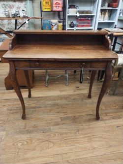 Antique Tiger Oak Desk