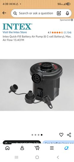 Intex Quick-Fill Battery Air Pump