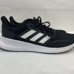 Adidas Mens Size 10.5 Runfalcon F36199 Black/White Athletic Run Shoes Sneakers