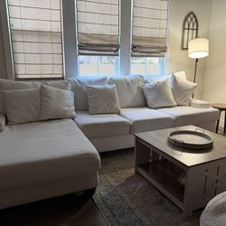 Living Spaces Couch &Pillows