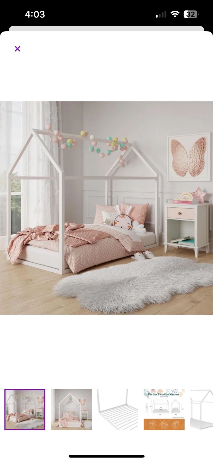 Twin bed frame