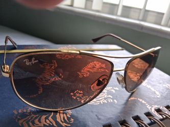 Ray-Ban Aviator Sunglasses Gold Frame Brown Lens
