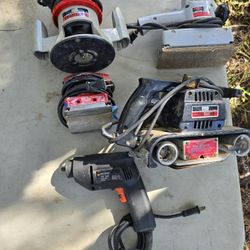 Power tools. Sander, Belt sander, Router