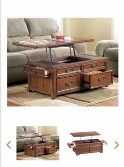 Coffee Table With Lift Top And Drawers